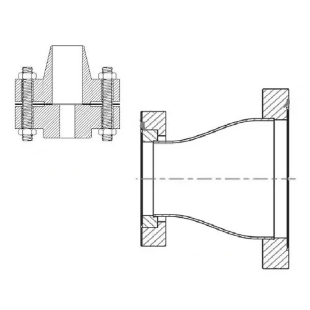 Reducing Flange Diagram